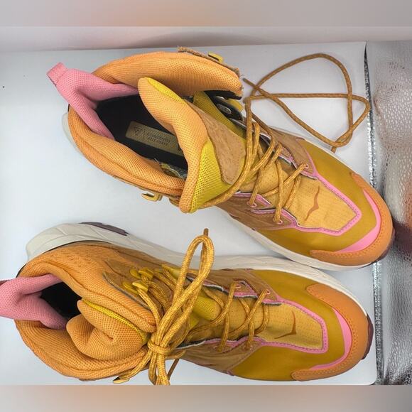 Hoka Orange and Pink Athletic Shoes - Picture 8 of 9